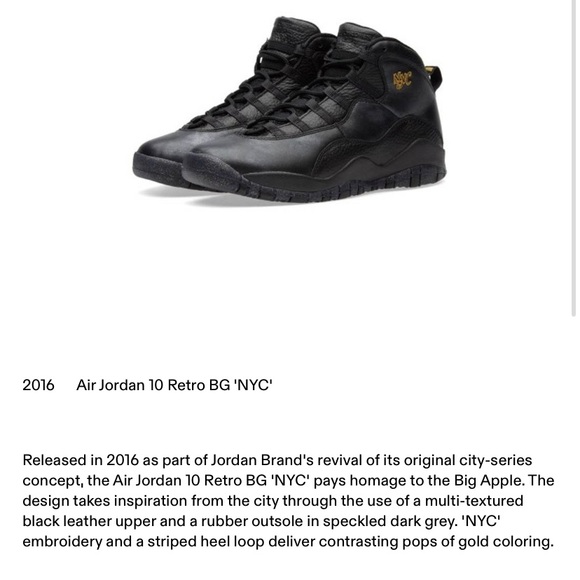 Air jordan retro 10 NYC youth size 6 - Picture 4 of 7